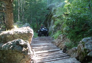 ATV on trail